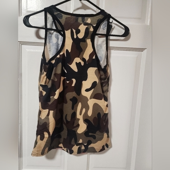 Women's Tank Top Camouflage Fashion Wild O-Neck Sleeveless Tops - Picture 2 of 8